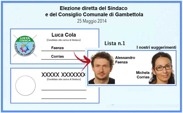 Faenza - Corrias elezioni amministrative 2014 Gambettola